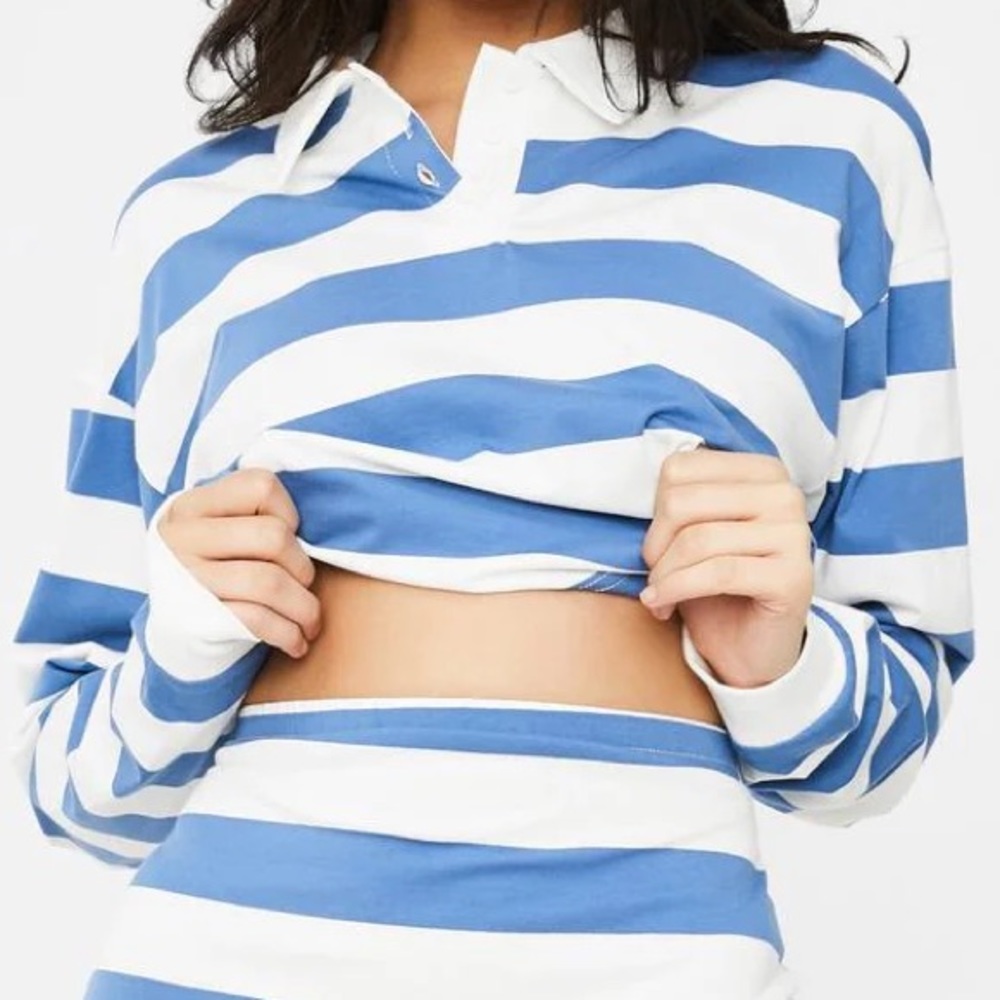 SOLD OUT * Dolls Kill Poster Grl Chill Roll Call Rugby Shirt